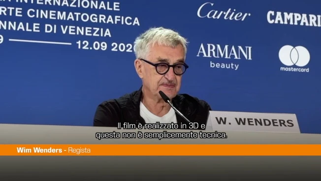 Venezia, Wenders "Il 3D è un vero e proprio mezzo espressivo"