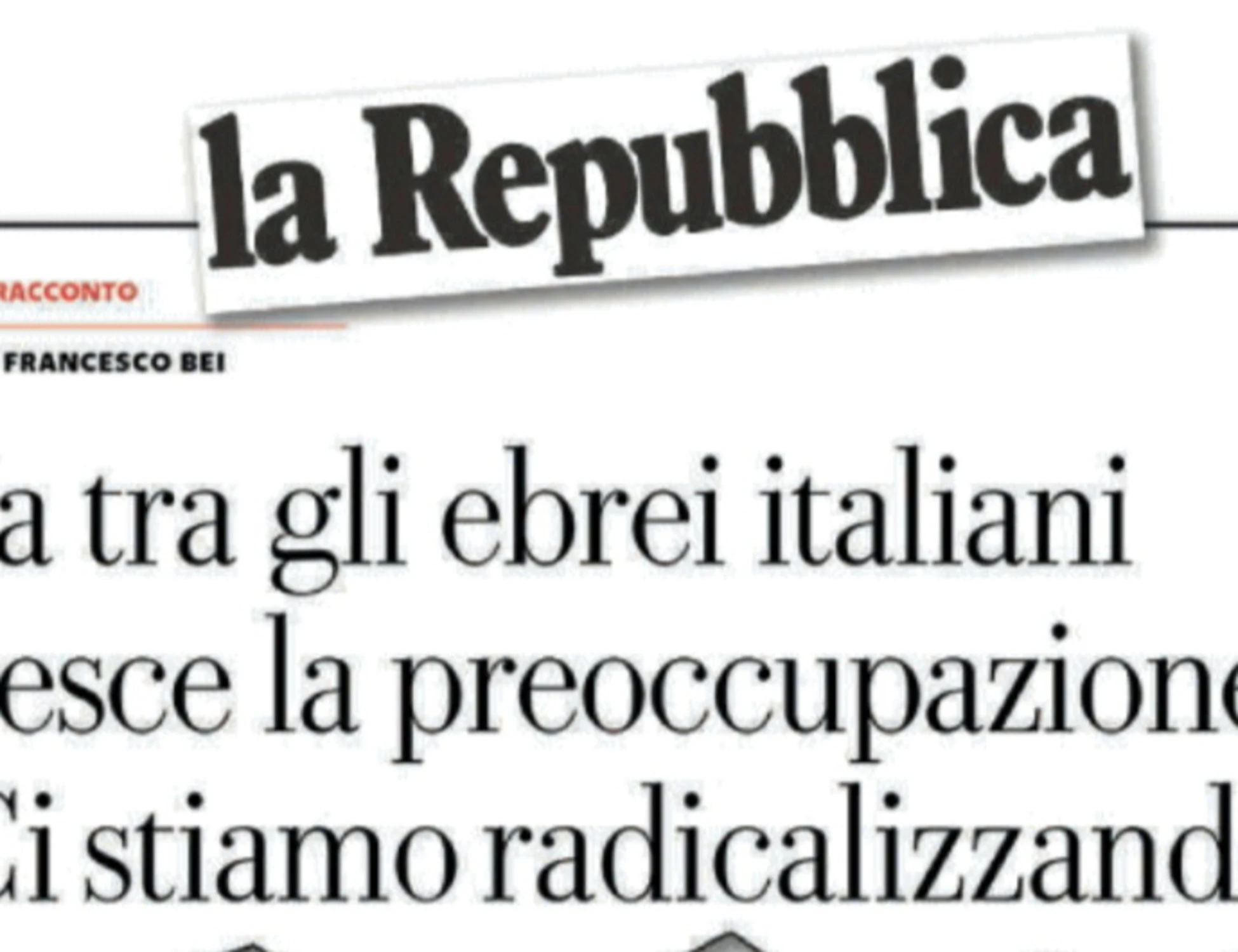 Per i giornali di sinistra gli ebrei sono estremisti che vanno in giro armati a colpire i nemici d’Israele