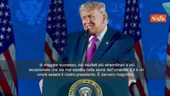 Trump: Siamo il Paese più potente della terra e, per grazia di Dio, quello di maggior successo