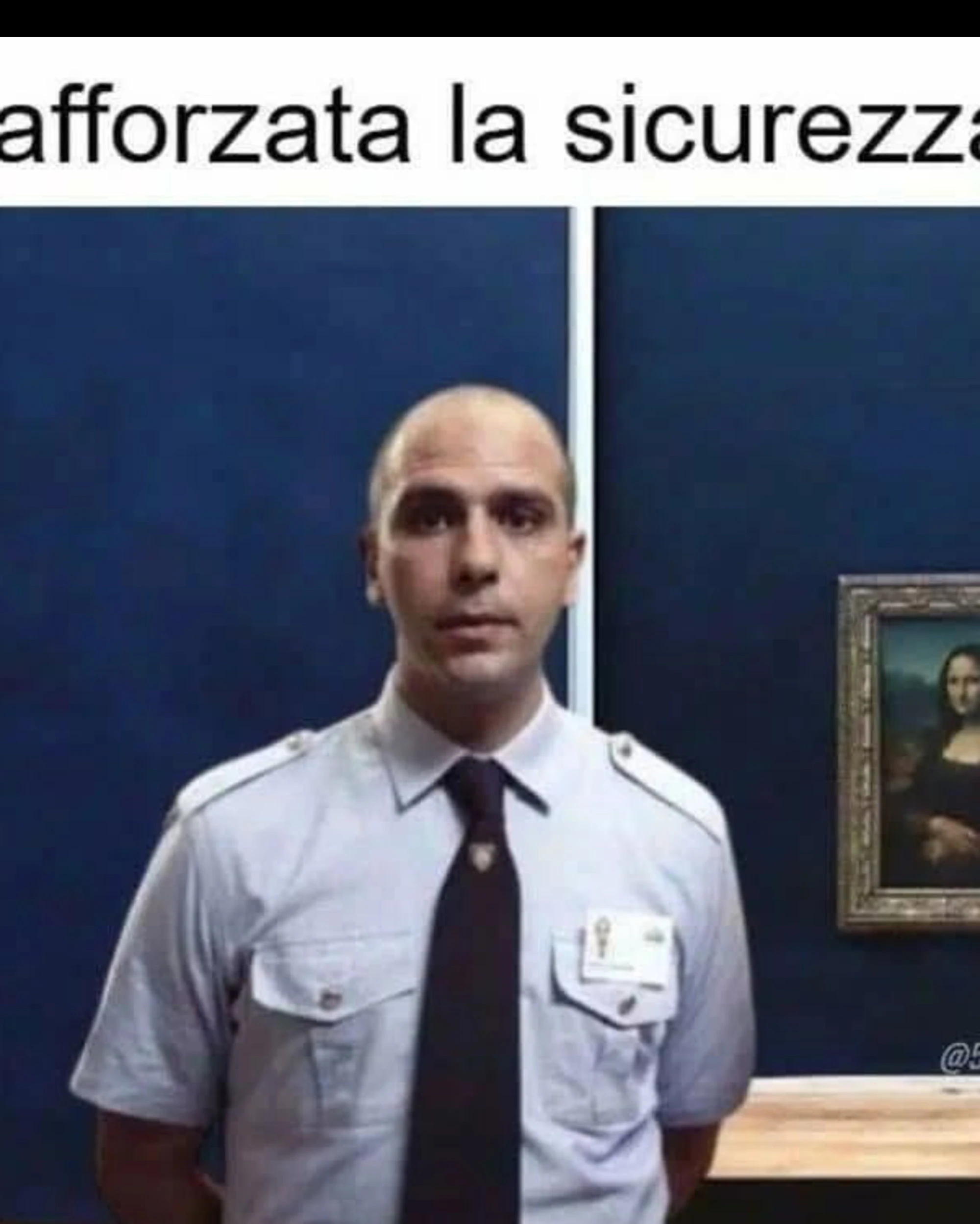 "Rafforzata la sicurezza al Louvre": il meme tutto da ridere con Checco Zalone