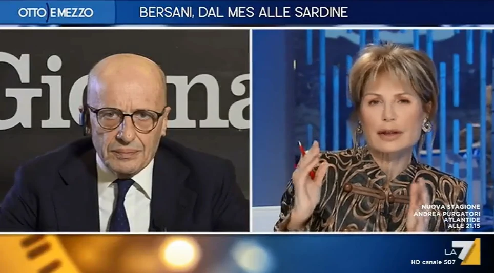 Alessandro Sallusti zittisce Lilli Gruber a Otto e Mezzo: "Il Mes salva la Germania, è un dato di fatto"