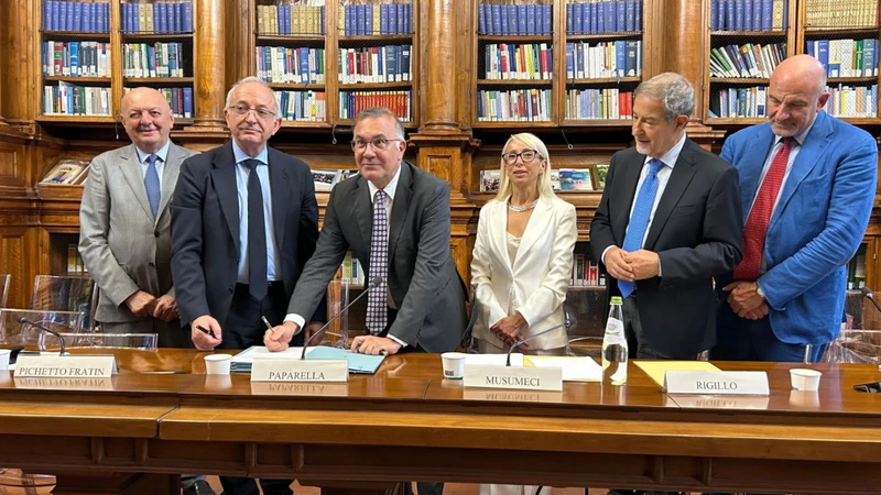 Firmato a Palazzo Chigi l'Accordo Quadro tra il Dipartimento Casa Italia e Sogesid S.p.A.