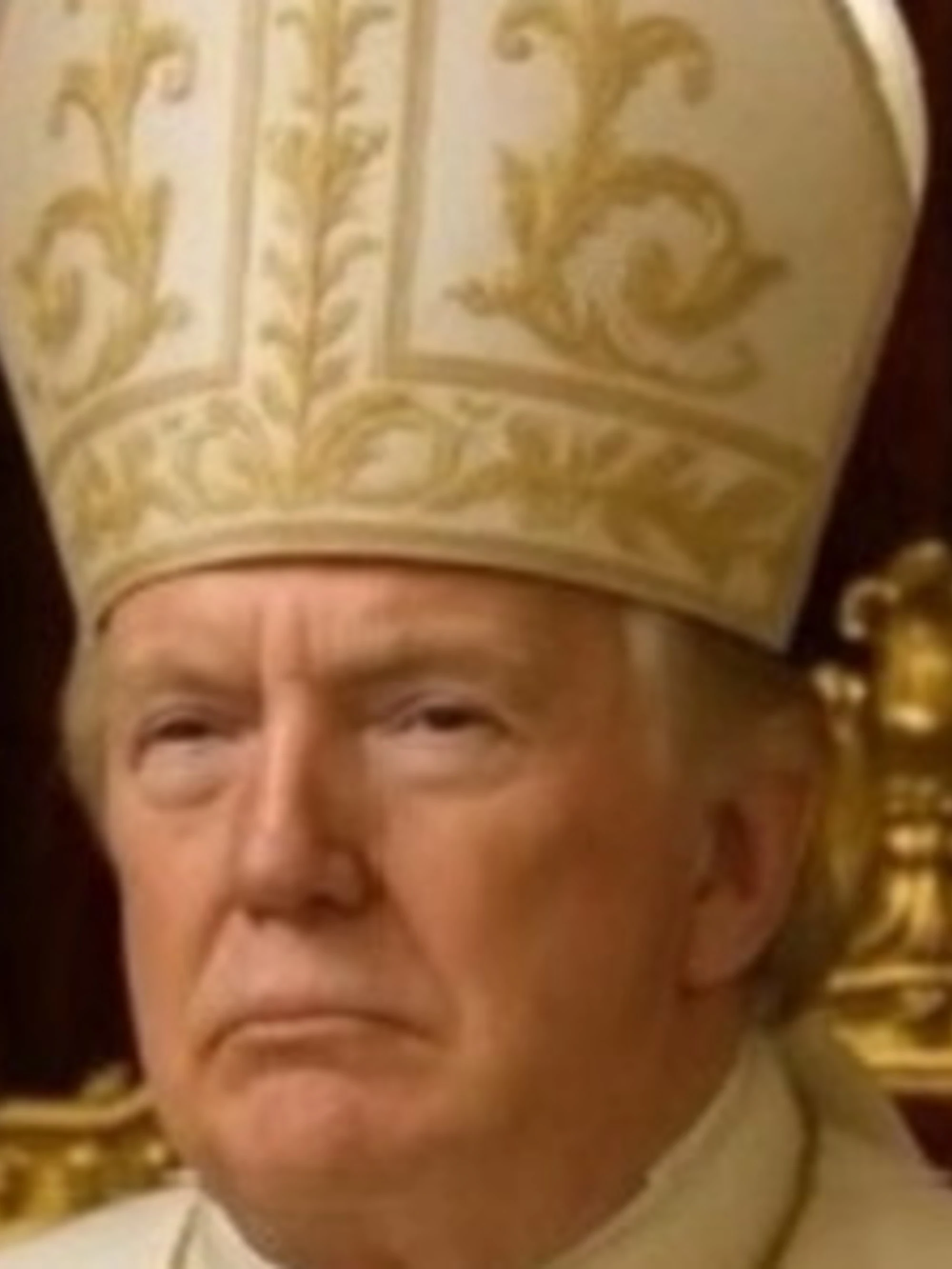 Donald Trump in versione Papa fa impazzire la sinistra