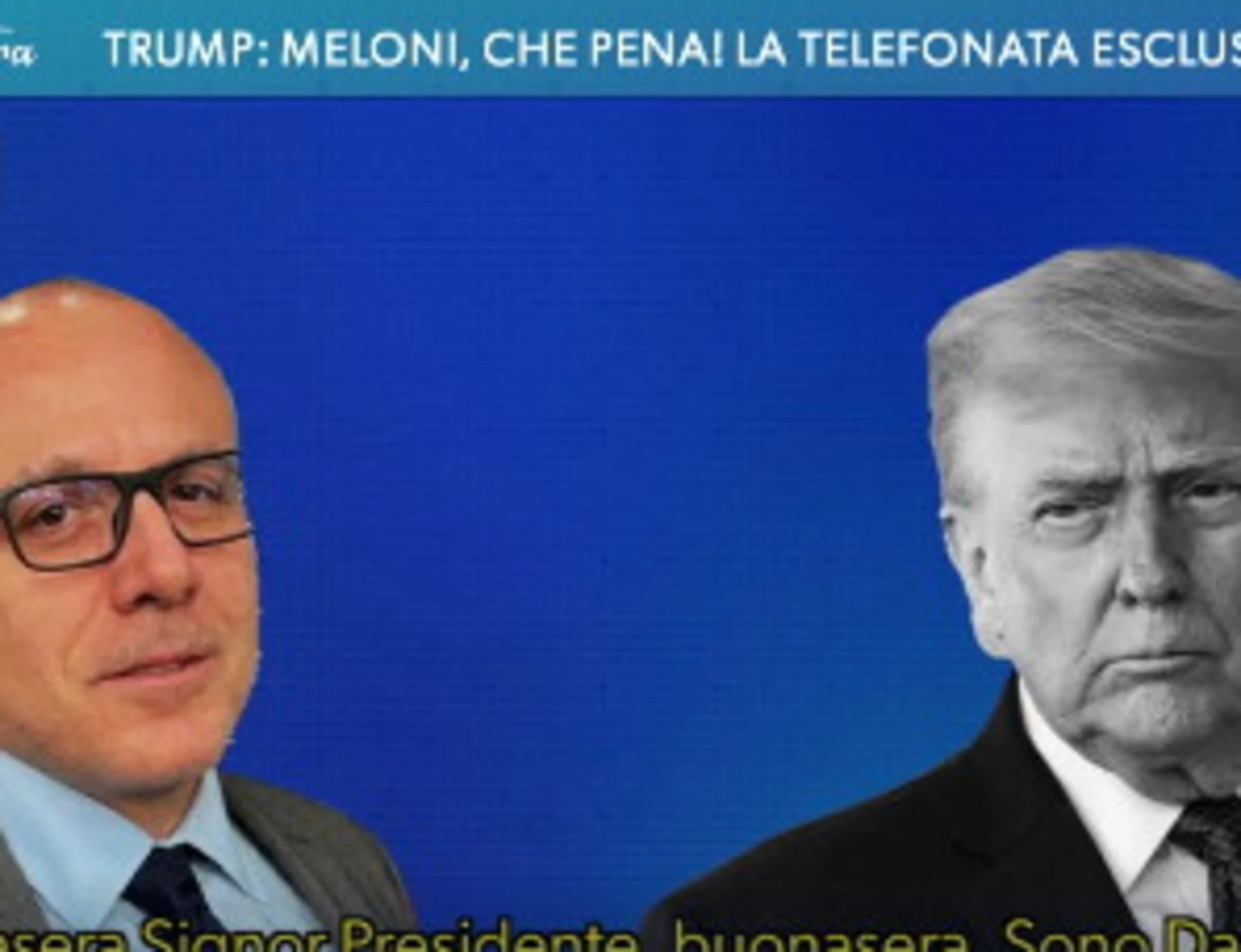 L'Aria che tira, l'audio della telefonata in cui Trump infanga Meloni: ecco cosa dice il tycoon