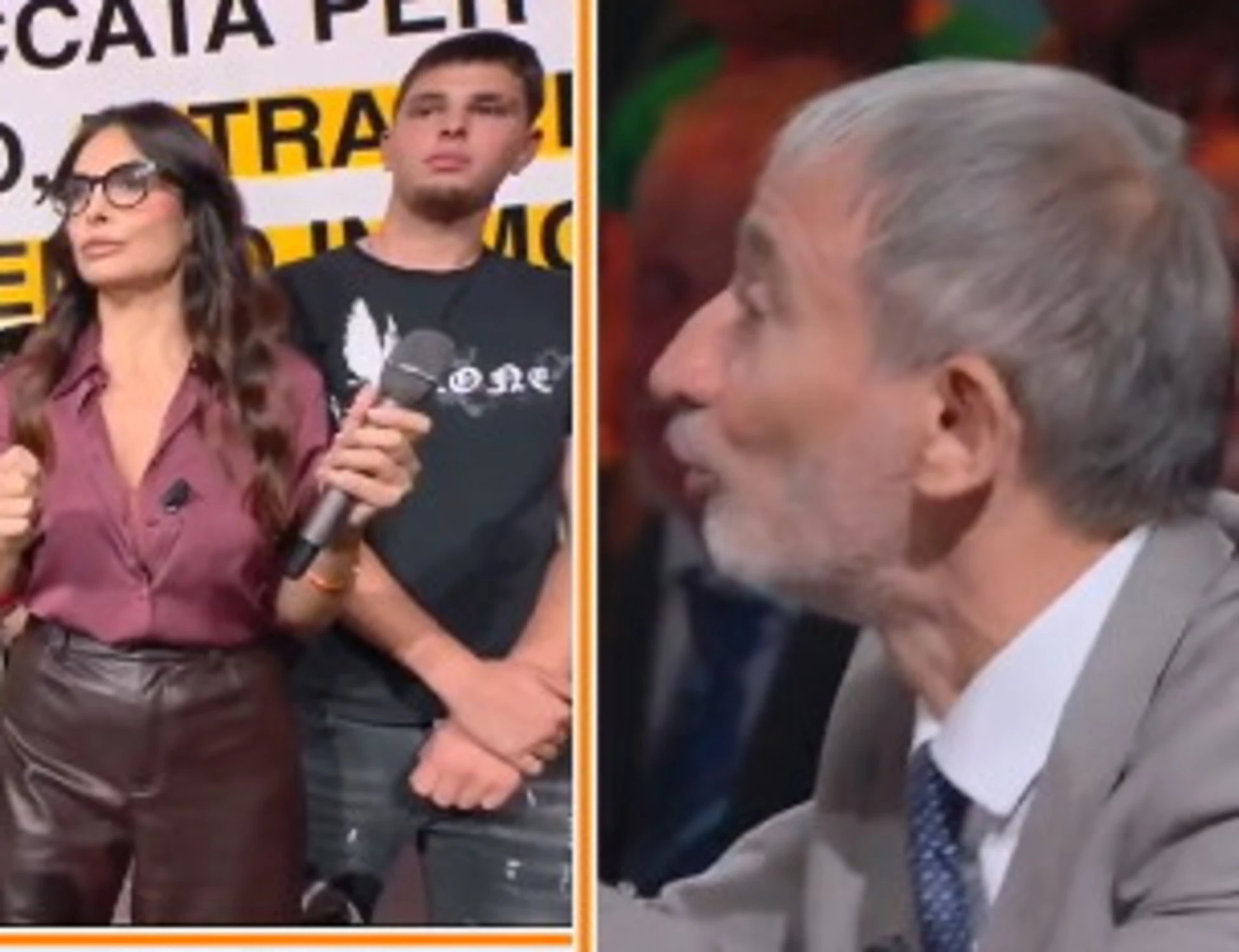 Dritto e rovescio, Senaldi zittisce il maranza: "Non straniero, str***"