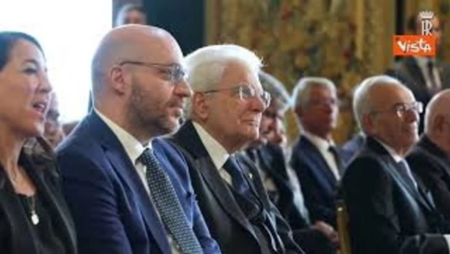 Mattarella alla cerimonia dei settant'anni della Corte costituzionale