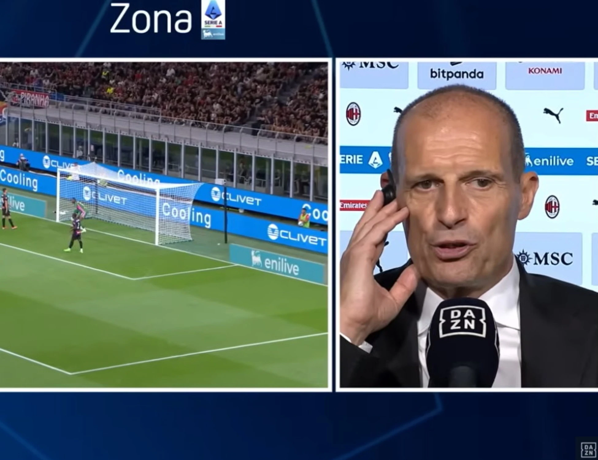 Milan a picco con la Cremonese, Allegri sbotta in diretta: "Non possiamo!"