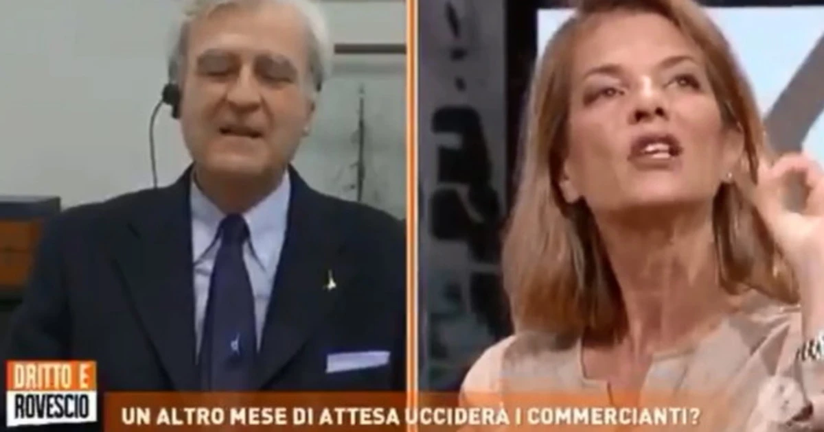 Dritto e Rovescio, Antonio Maria Rinaldi sbrocca con Claudia Fusani: "Perché devi ringraziare Iddio"