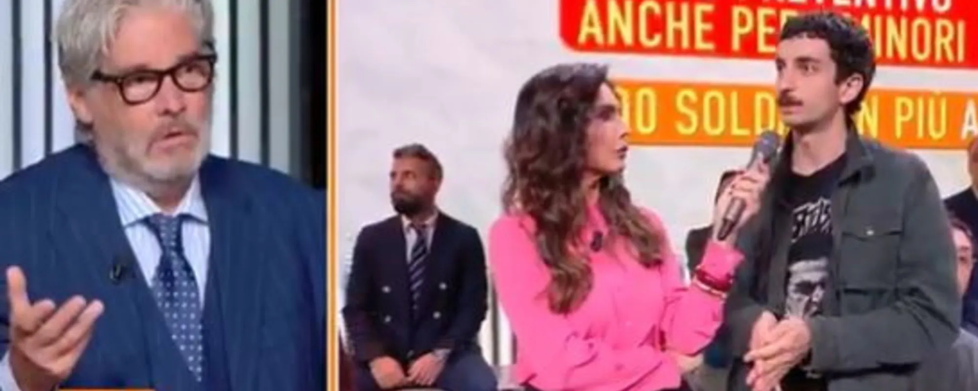 "Milano non è stata devastata!". E Del Debbio va venire giù lo studio