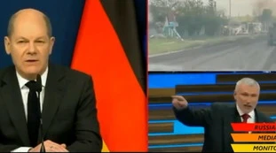Olaf Scholz. "bastardo chi caz*** sei". Minaccia dalla tv russa: "Quando vi inceneriremo con l'atomica"
