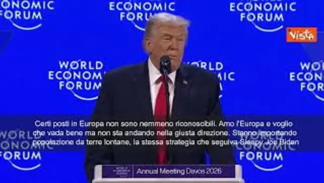 Leggi l'articolo: Trump: Amo l'Europa, ma non sta andando nella giusta direzione