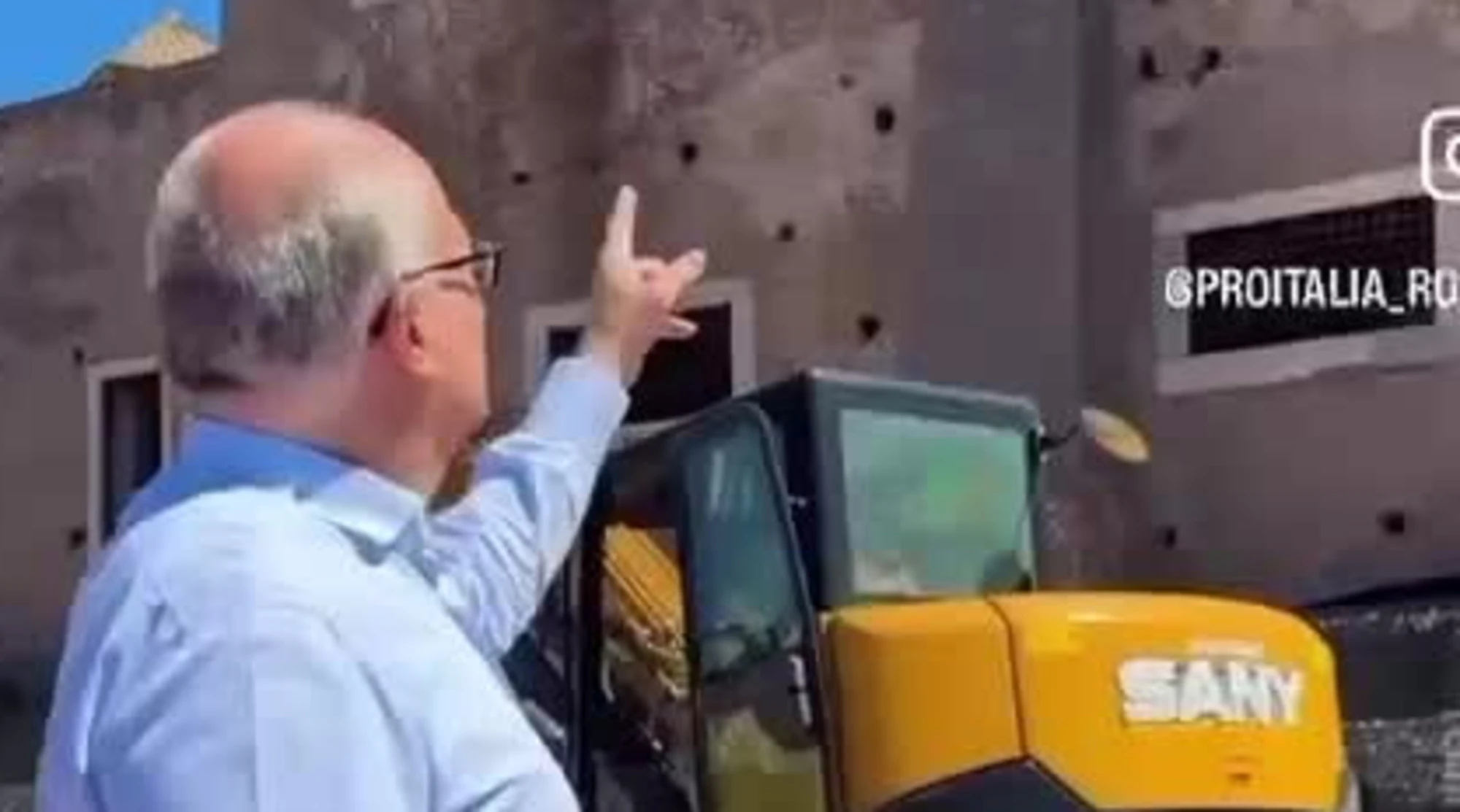 Torre dei Conti, poco prima del crollo... il disastroso video di Roberto Gualtieri