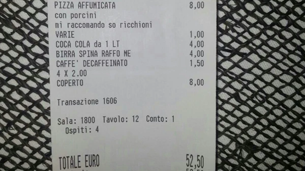 Insulto omofobo sul conto della pizzeria: "So ricchioni"