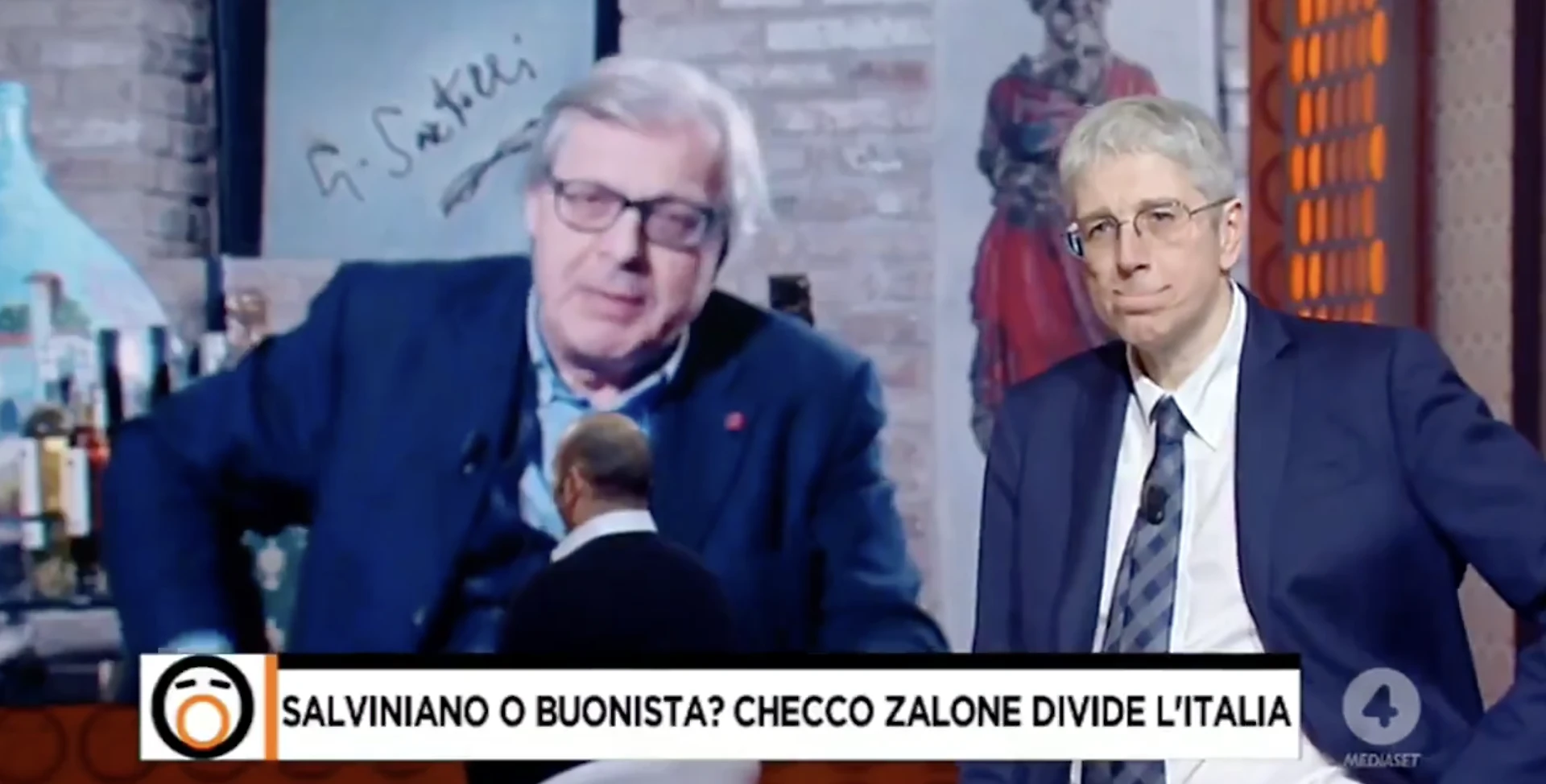 Vittorio Sgarbi a Fuori dal Coro: "Checco Zalone salviniano o buonista? Per me è un Alberto Sordi"