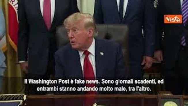 Trump: New York Times e Washington Post sono fake news disgustosi