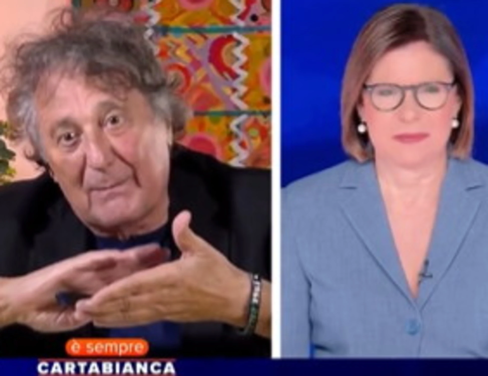 E' sempre CartaBianca, Iacchetti contro il governo: "Dico quel c***o che voglio"