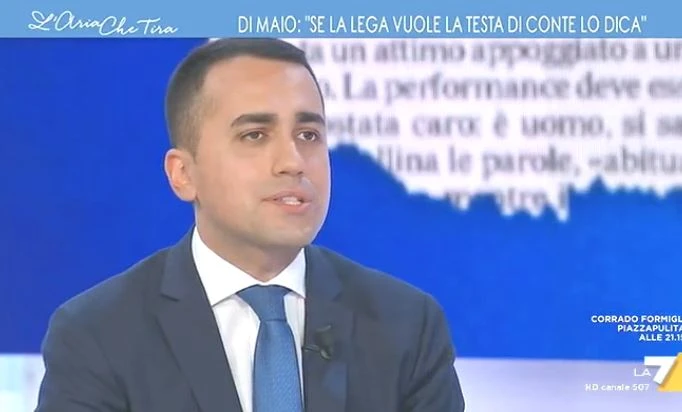 Luigi Di Maio a L'aria che tira attacca la Lega: "Se Edoardo Rixi sarà condannato lo faremo dimettere"
