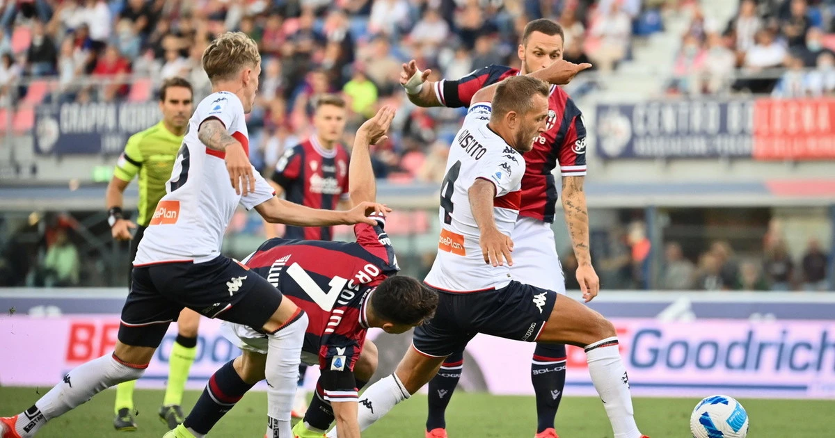 Serie A, il Bologna non va oltre e con il Genoa finisce 2 a 2