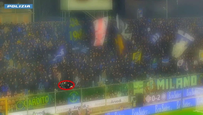 Petardo contro il portiere Audero in Cremonese-Inter, arrestato il responsabile