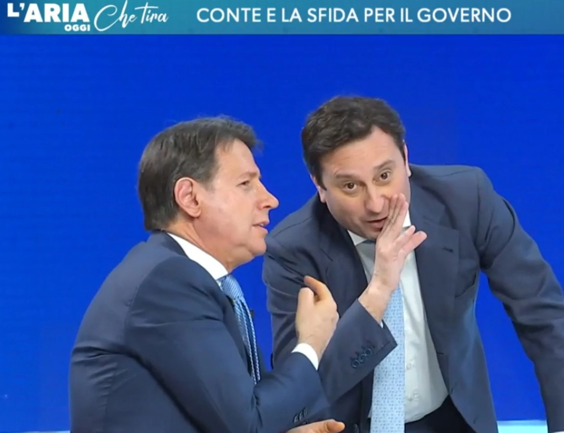 L'aria che tira, David Parenzo inchioda Giuseppe Conte: "Glielo dico sottovoce..."