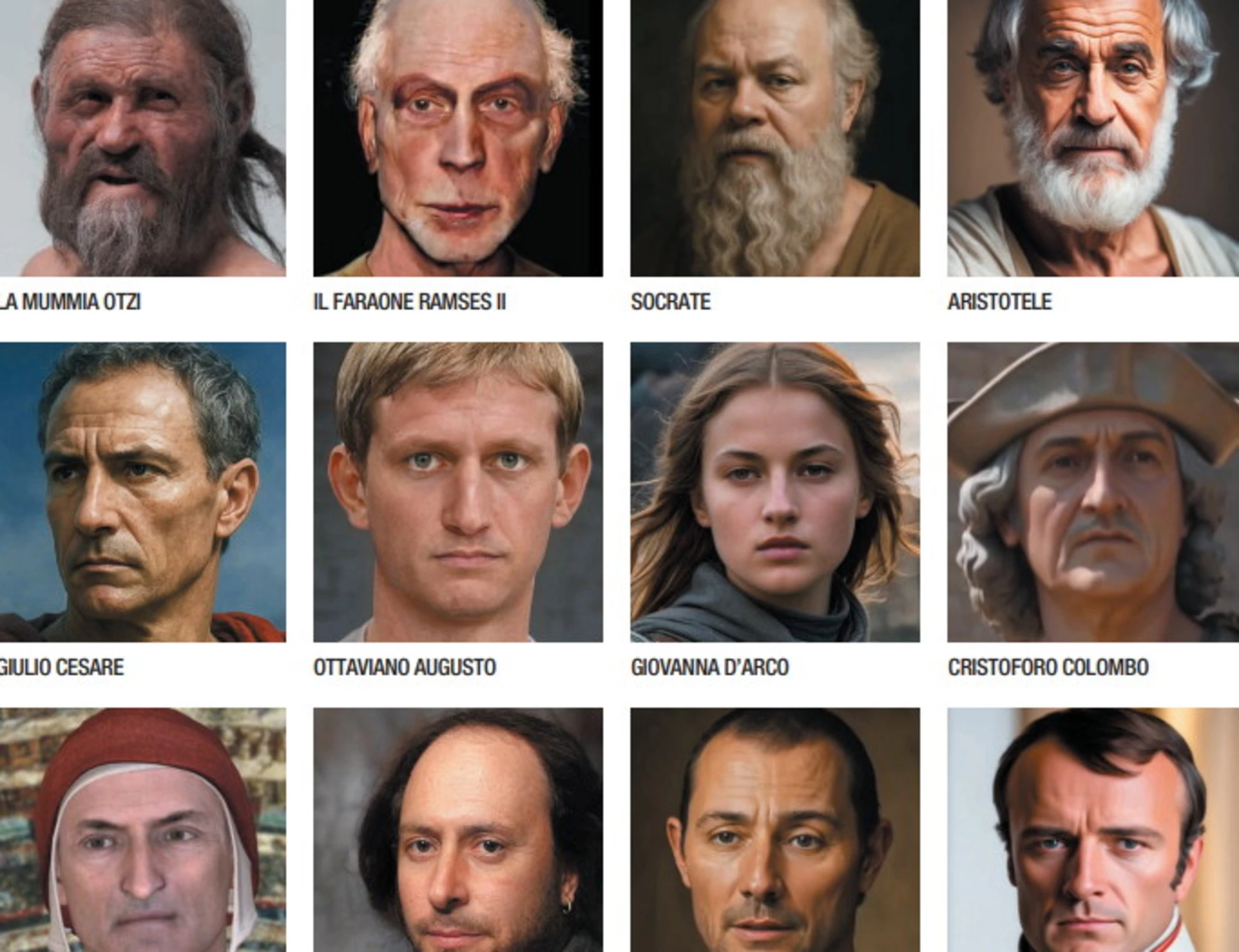 L'Intelligenza artificiale riporta in vita i personaggi che hanno fatto la storia
