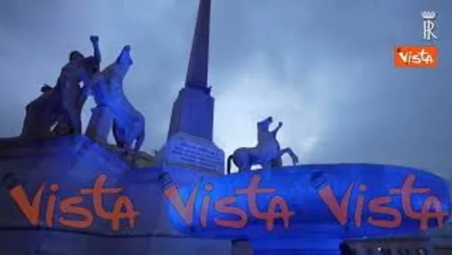 Il Quirinale in blu per la "Giornata Mondiale della Consapevolezza dell'Autismo"