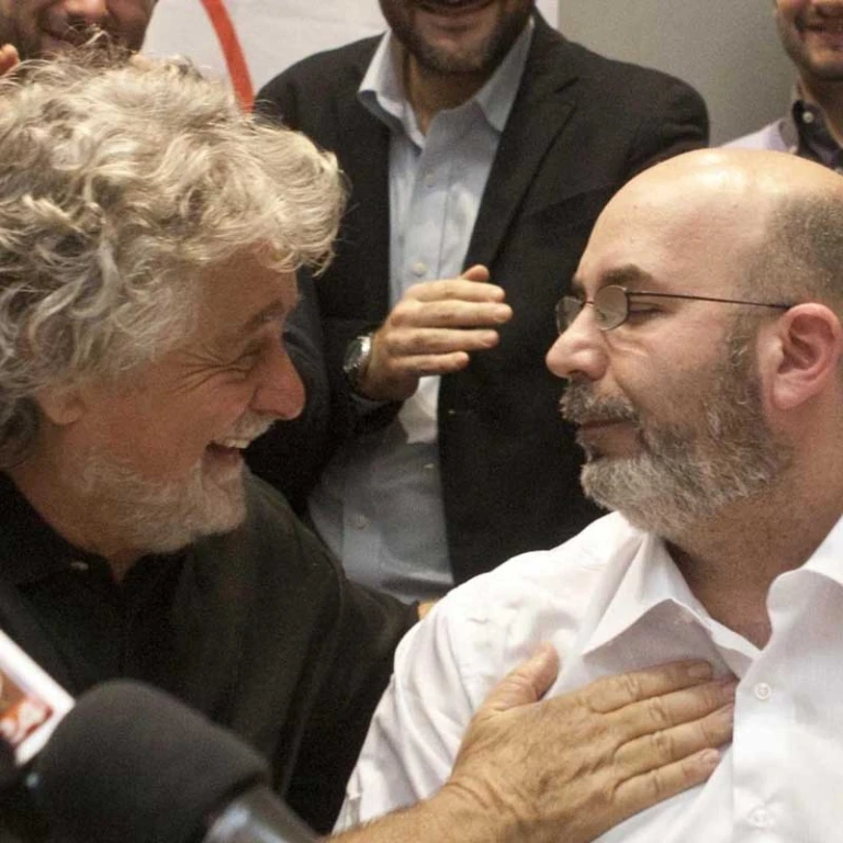 Beppe Grillo e Vito Crimi