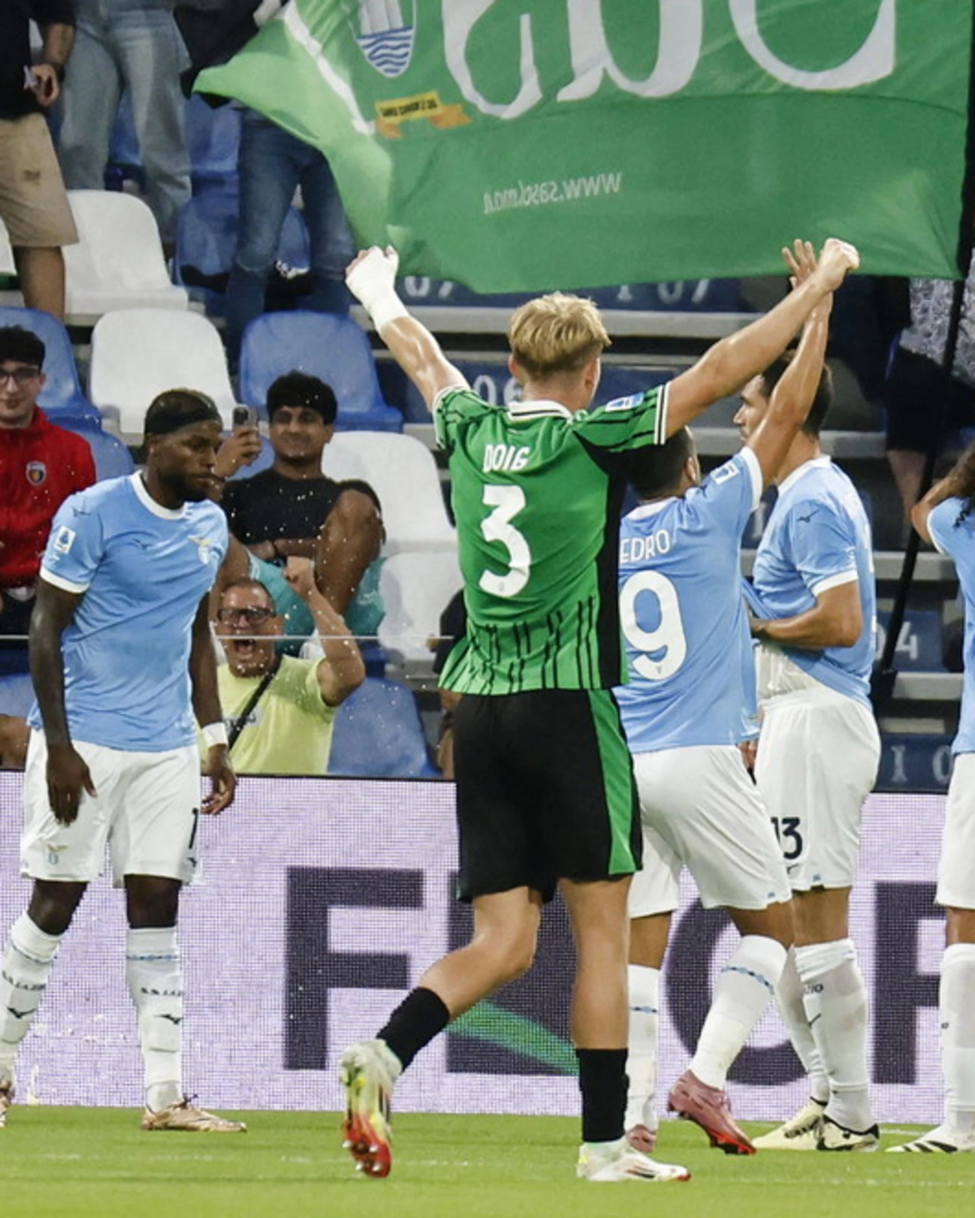 Lazio, il Sassuolo vince in casa 1 a 0: la decide un gol di Aleu Fadera