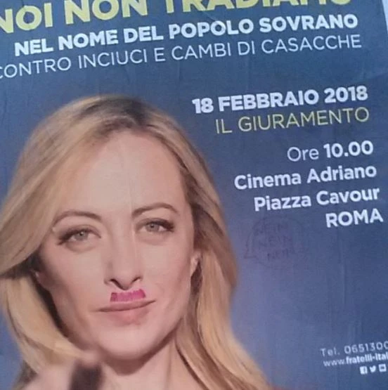 Giorgia Meloni, l'ultimo sfregio dei comunisti: come riducono la sua faccia