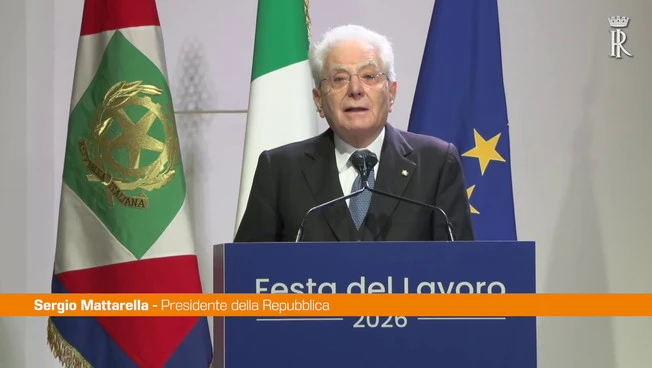 Mattarella "Gli incidenti sul lavoro una piaga che non accenna a sanarsi"