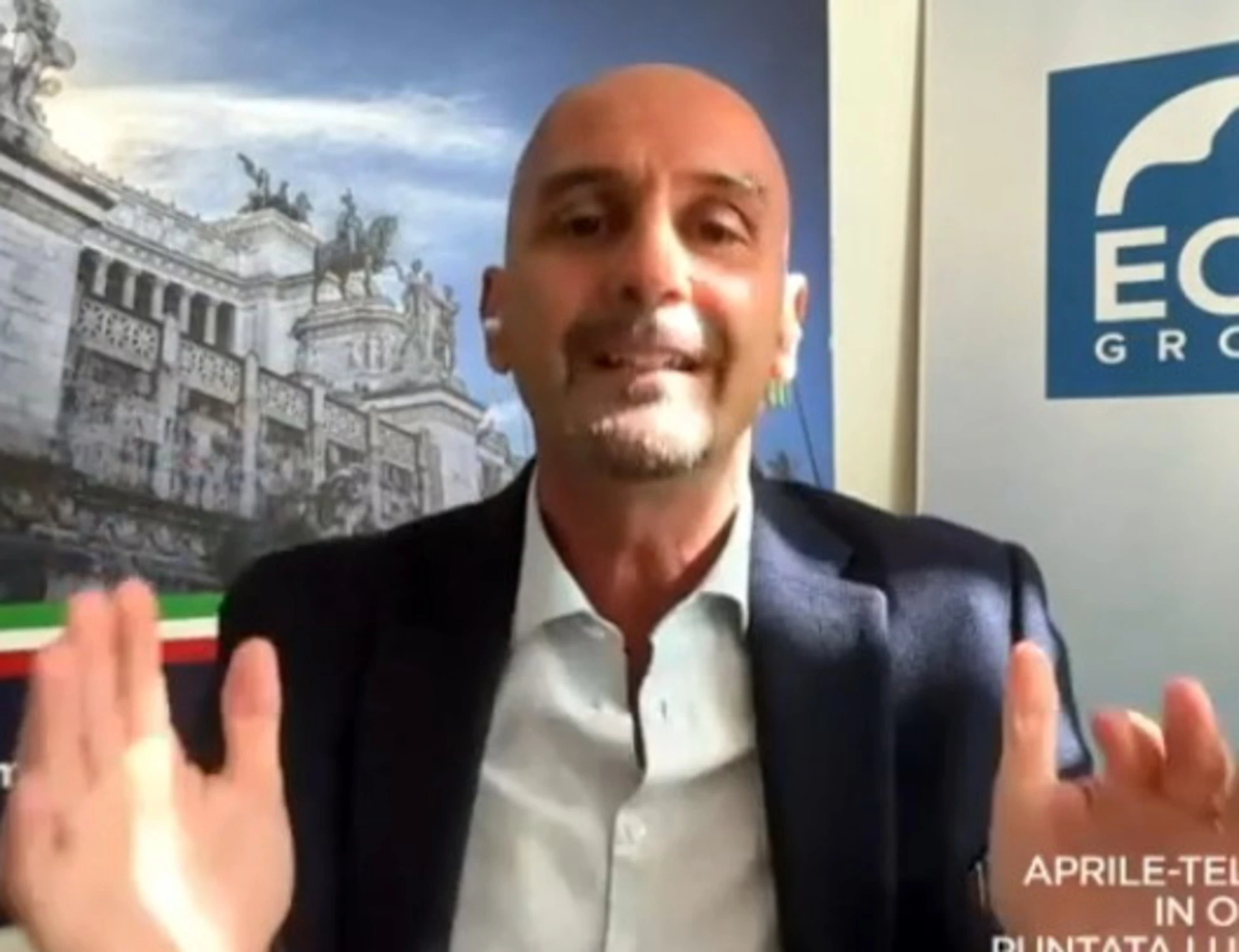 L'aria che tira, Procaccini smonta la sinistra che odia l'Italia: "Se lo fa la Francia..."