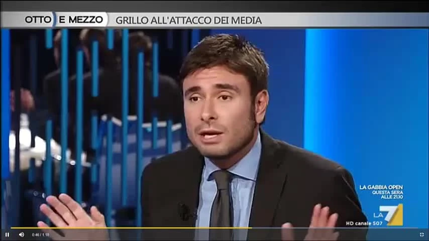 Otto e mezzo, Di Battista appare in tv e viene ricoperto di insulti: "Sei un micetto..."