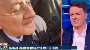 Zona bianca, Renzi stronca De Luca: "Ha il grande torto di offendere la Meloni"