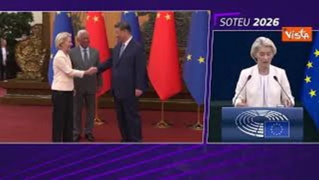 Von der Leyen: Impegnati in dialogo con la Cina, faremo tutto per riequilibrio scambi commerciali