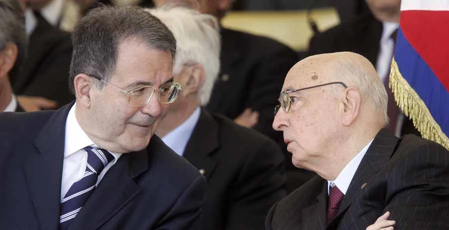 Romano Prodi e Giorgio Napolitano