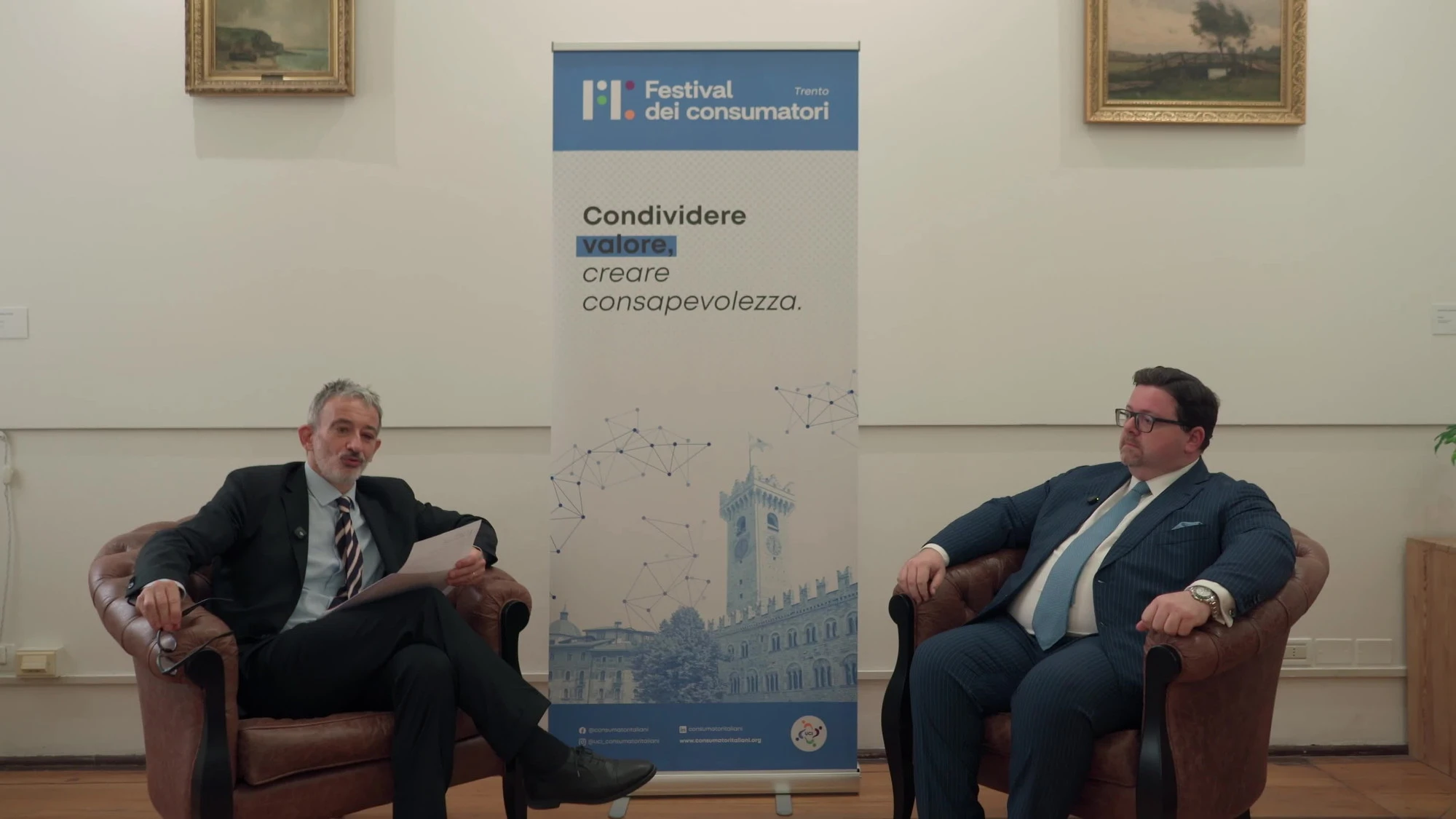 Albanese intervistato da Senaldi al Festival dei Consumatori di Trento
