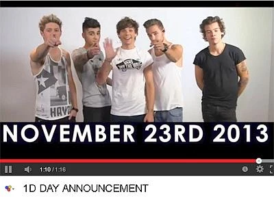 One Direction, parte il '1D Day': il 23 novembre live streaming con i fan