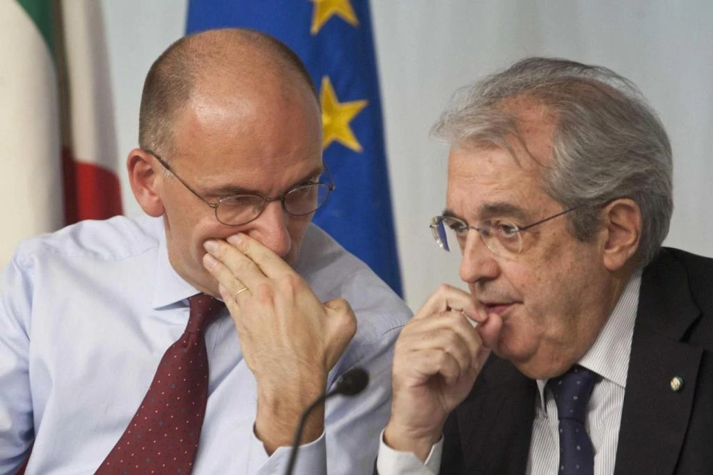 Enrico Letta e Fabrizio Saccomanni