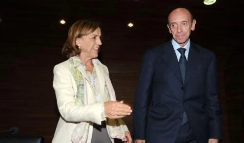 Elsa Fornero, ex ministro del Welfare, e Antonio Mastrapasqua, presidente dell'Inps