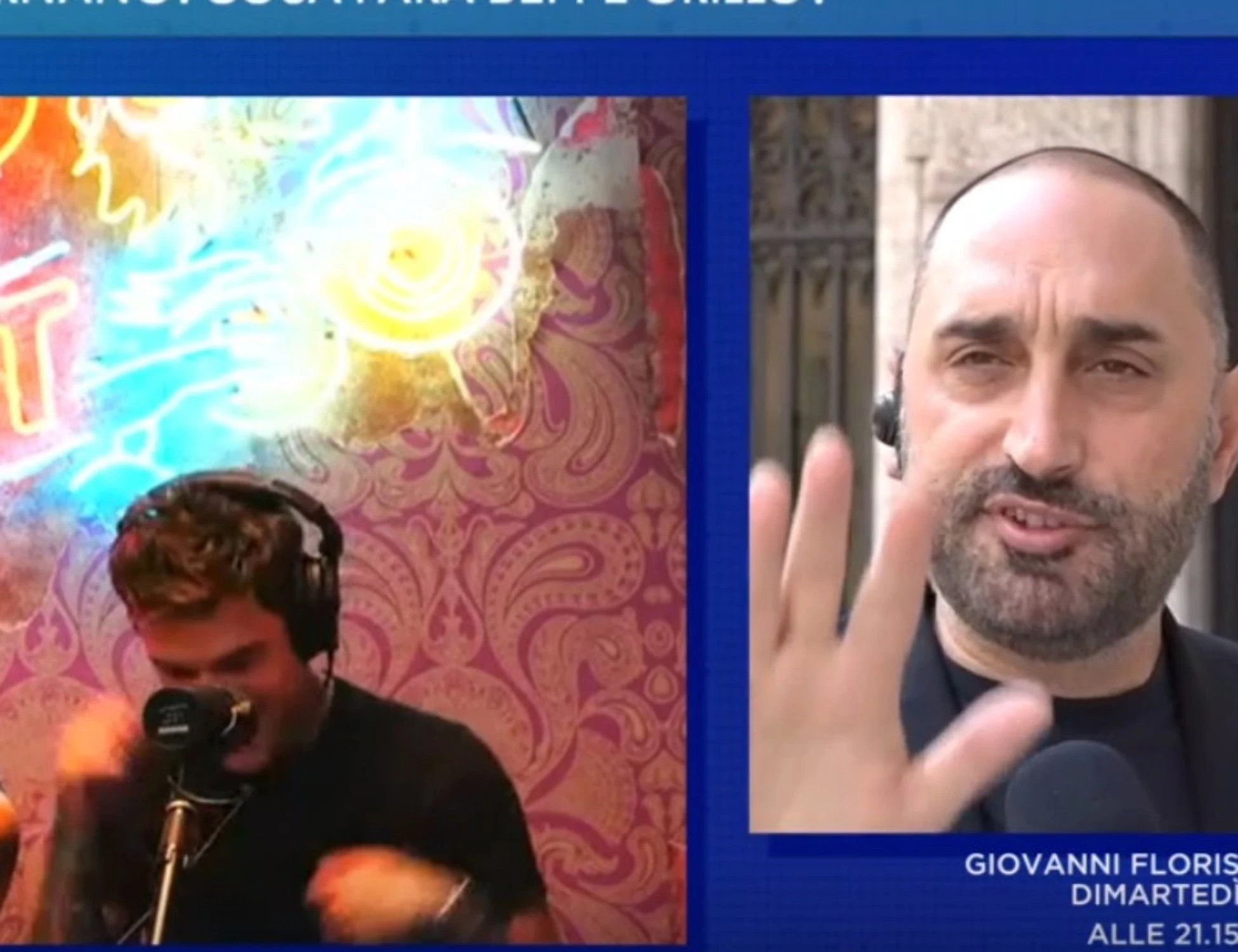 L'Aria Che Tira, Fedez e Mr. Marra provocano Gubitosa e il grillino va in tilt: "Se è un cabaret..."