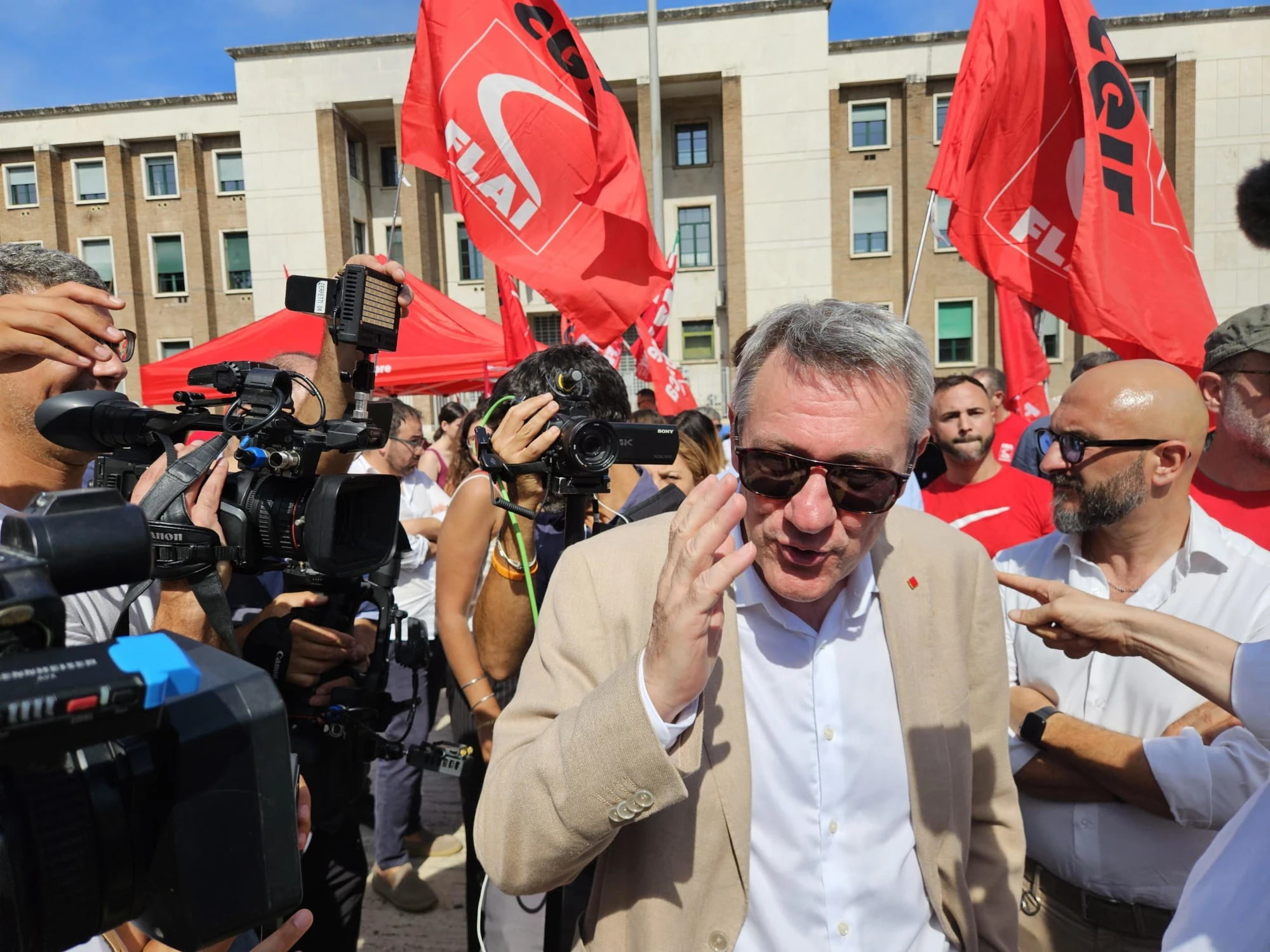 Landini e Campo largo bloccano Roma