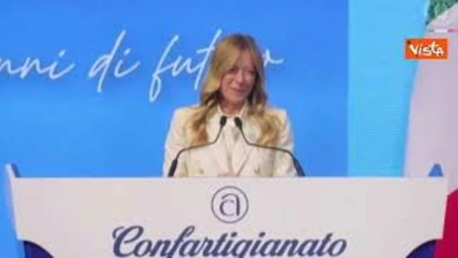 Meloni: Dietro ogni artigiano c'è un'Italia che non si arrende