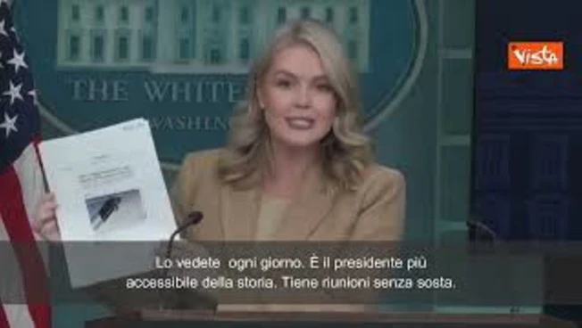 Leavit (portavoce Casa Bianca) attacca NYT: "Lei è la stessa che diceva Biden sta bene"