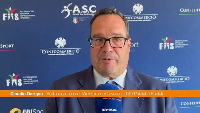 Durigon "Equità e sicurezza determinanti per aspetto sociale sport"