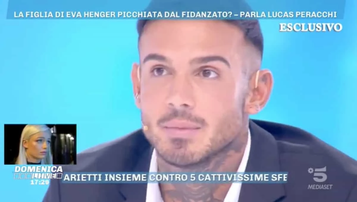 Domenica Live, Lucas Peracchi accusa: "Eva Henger torturatrice di animali? Al mio cane...", uno choc