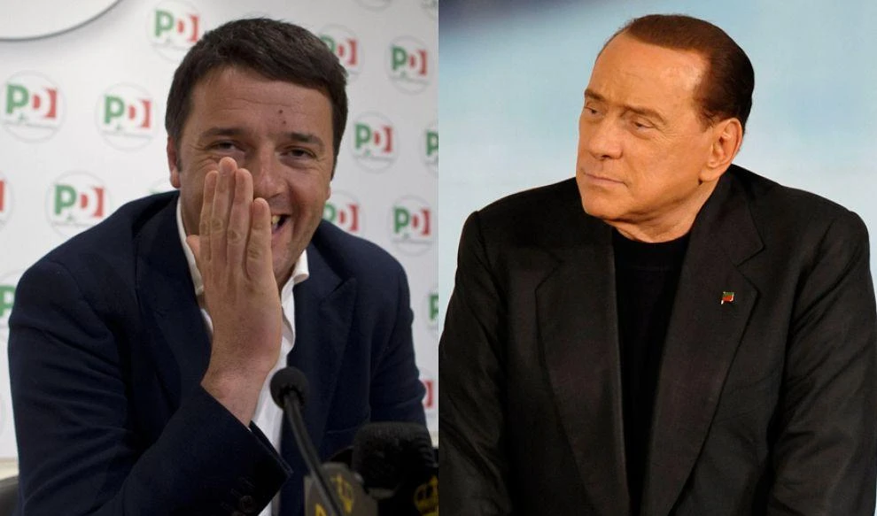 Matteo Renzi e Silvio Berlusconi