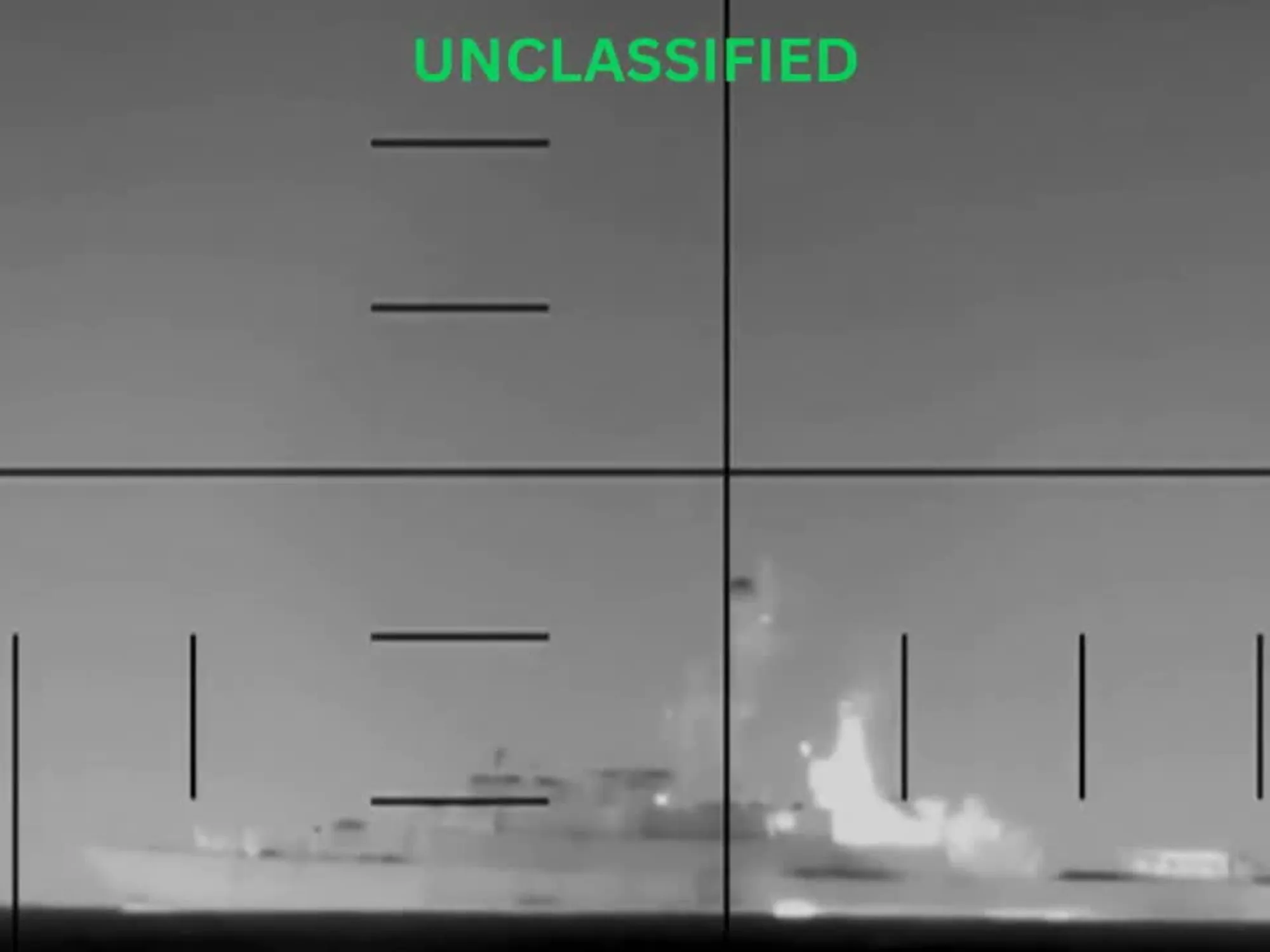 Il videdell'affondamento dell'Iris Dena