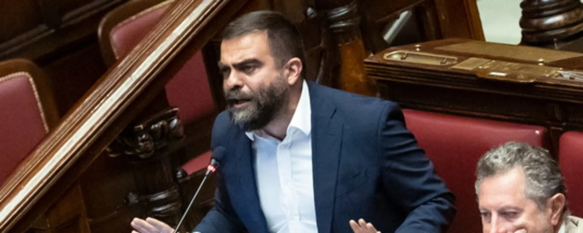 Grimaldi "Ilaria Salis con la barba": "Nessuna eversione", FdI lo sbrana