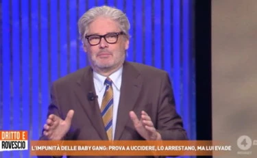 Dritto e Rovescio, Del Debbio assalta il maranza: "Domiciliari? Troppo poco"