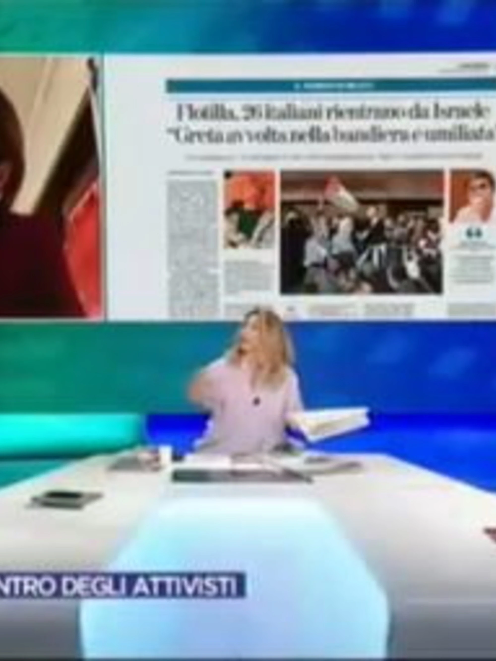 Capezzone inchioda Telese. E lui fa una figuraccia con Gaia Tortora